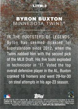 2018 Topps - Legends in the Making Blue (Series 2) #LITM-3 Byron Buxton Back