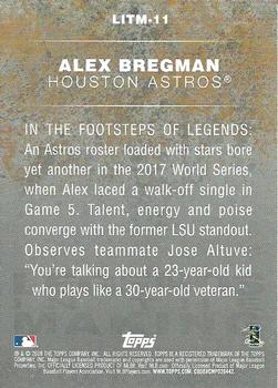 2018 Topps - Legends in the Making Blue (Series 2) #LITM-11 Alex Bregman Back