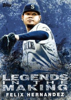 2018 Topps - Legends in the Making Blue (Series 2) #LITM-25 Felix Hernandez Front