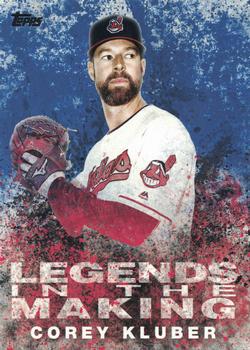 2018 Topps - Legends in the Making Blue (Series 2) #LITM-26 Corey Kluber Front