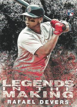 2018 Topps - Legends in the Making Black (Series 2) #LITM-1 Rafael Devers Front