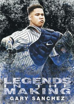 2018 Topps - Legends in the Making Black (Series 2) #LITM-17 Gary Sanchez Front