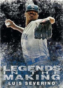 2018 Topps - Legends in the Making Black (Series 2) #LITM-18 Luis Severino Front