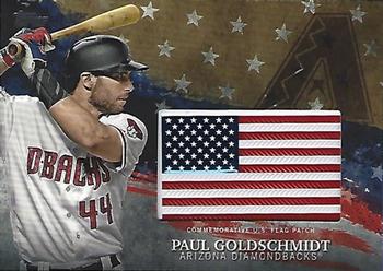 2018 Topps - MLB Independence Day U.S. Flag Manufactured Patch Relics Gold #IDML-PG Paul Goldschmidt Front