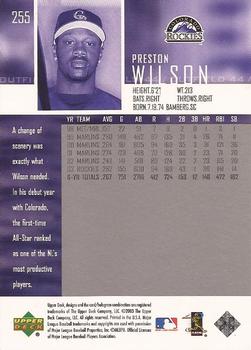 2004 Upper Deck #255 Preston Wilson Back