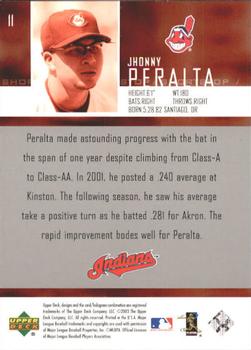 2004 Upper Deck #11 Jhonny Peralta Back