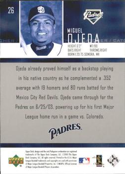 2004 Upper Deck #26 Miguel Ojeda Back