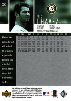2004 Upper Deck #38 Eric Chavez Back