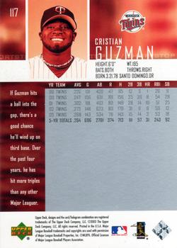 2004 Upper Deck #117 Cristian Guzman Back