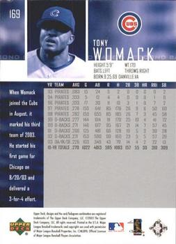 2004 Upper Deck #169 Tony Womack Back