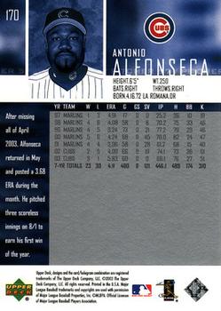 2004 Upper Deck #170 Antonio Alfonseca Back