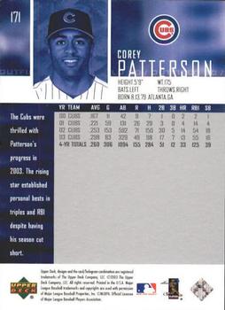 2004 Upper Deck #171 Corey Patterson Back