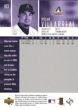 2004 Upper Deck #183 Oscar Villarreal Back