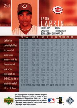 2004 Upper Deck #250 Barry Larkin Back