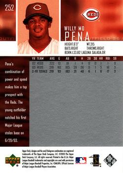2004 Upper Deck #252 Wily Mo Pena Back