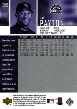 2004 Upper Deck #258 Jay Payton Back