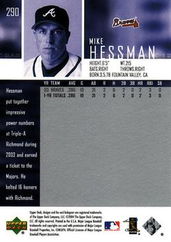 2004 Upper Deck #290 Mike Hessman Back