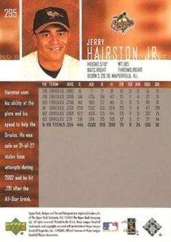 2004 Upper Deck #295 Jerry Hairston Jr. Back