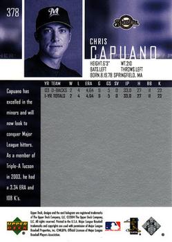 2004 Upper Deck #378 Chris Capuano Back