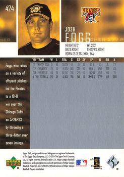 2004 Upper Deck #424 Josh Fogg Back