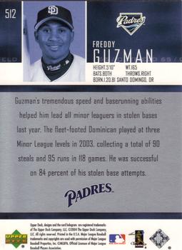 2004 Upper Deck #512 Freddy Guzman Back