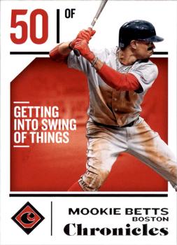 2018 Panini Chronicles #10 Mookie Betts Front