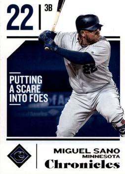 2018 Panini Chronicles #58 Miguel Sano Front