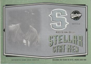 2004 Upper Deck Vintage - Stellar Stat Men Jerseys #SSM-5 Rocco Baldelli Front