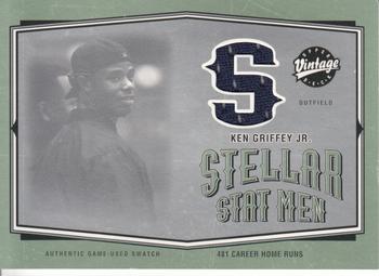 2004 Upper Deck Vintage - Stellar Stat Men Jerseys #SSM-9 Ken Griffey Jr. Front