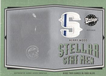 2004 Upper Deck Vintage - Stellar Stat Men Jerseys #SSM-11 Kerry Wood Front