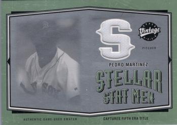 2004 Upper Deck Vintage - Stellar Stat Men Jerseys #SSM-22 Pedro Martinez Front