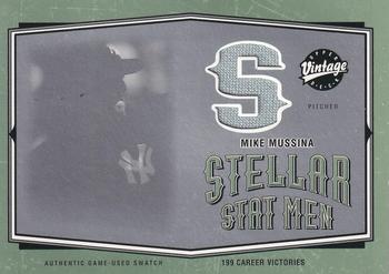 2004 Upper Deck Vintage - Stellar Stat Men Jerseys #SSM-35 Mike Mussina Front
