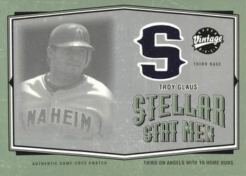 2004 Upper Deck Vintage - Stellar Stat Men Jerseys #SSM-40 Troy Glaus Front