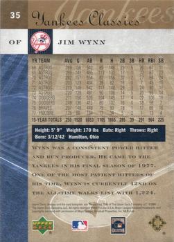 2004 Upper Deck Yankees Classics - Gold #35 Jim Wynn Back