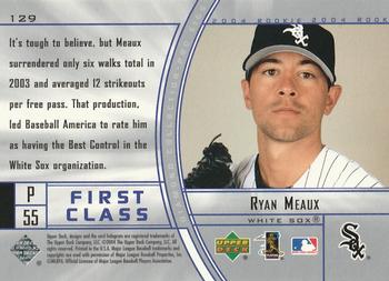 2004 Upper Deck Diamond Collection Pro Sigs #129 Ryan Meaux Back