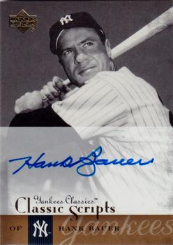 2004 Upper Deck Yankees Classics - Classic Scripts #AU-28 Hank Bauer Front