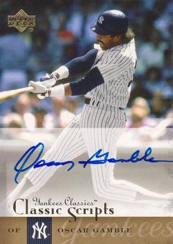 2004 Upper Deck Yankees Classics - Classic Scripts #AU-48 Oscar Gamble Front