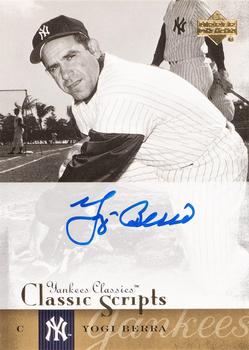 2004 Upper Deck Yankees Classics - Classic Scripts #AU-70 Yogi Berra Front