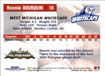 2009 Grandstand Midwest League Eastern Division All-Stars #NNO Ronnie Bourquin Back