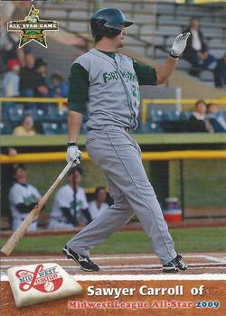 2009 Grandstand Midwest League Eastern Division All-Stars #NNO Sawyer Carroll Front