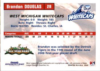2009 Grandstand Midwest League Eastern Division All-Stars #NNO Brandon Douglas Back