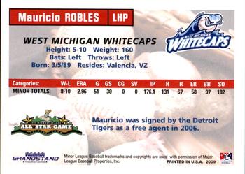 2009 Grandstand Midwest League Eastern Division All-Stars #NNO Mauricio Robles Back