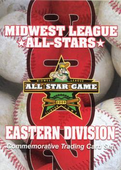2009 Grandstand Midwest League Eastern Division All-Stars #NNO Header Card Front