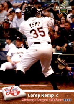 2009 Grandstand Midwest League Western Division All-Stars #NNO Corey Kemp Front