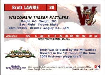 2009 Grandstand Midwest League Western Division All-Stars #NNO Brett Lawrie Back