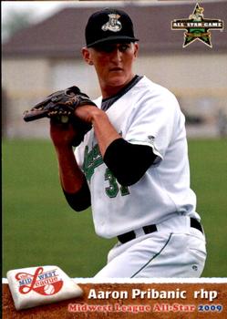 2009 Grandstand Midwest League Western Division All-Stars #NNO Aaron Pribanic Front