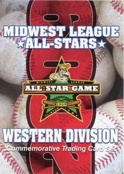 2009 Grandstand Midwest League Western Division All-Stars #NNO Header Card Front