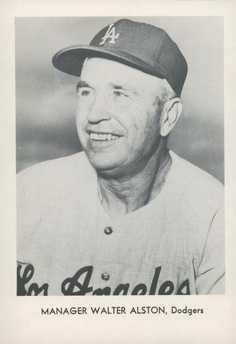 1966 Sports Service Los Angeles Dodgers Set A #NNO Walter Alston Front