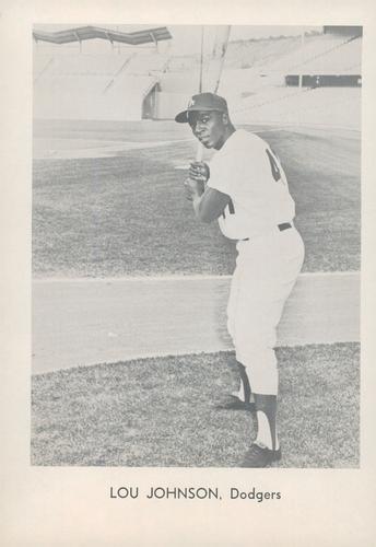 1966 Sports Service Los Angeles Dodgers Set A #NNO Lou Johnson Front
