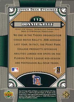 2004 Upper Deck Etchings #112 Donnie Kelly Back